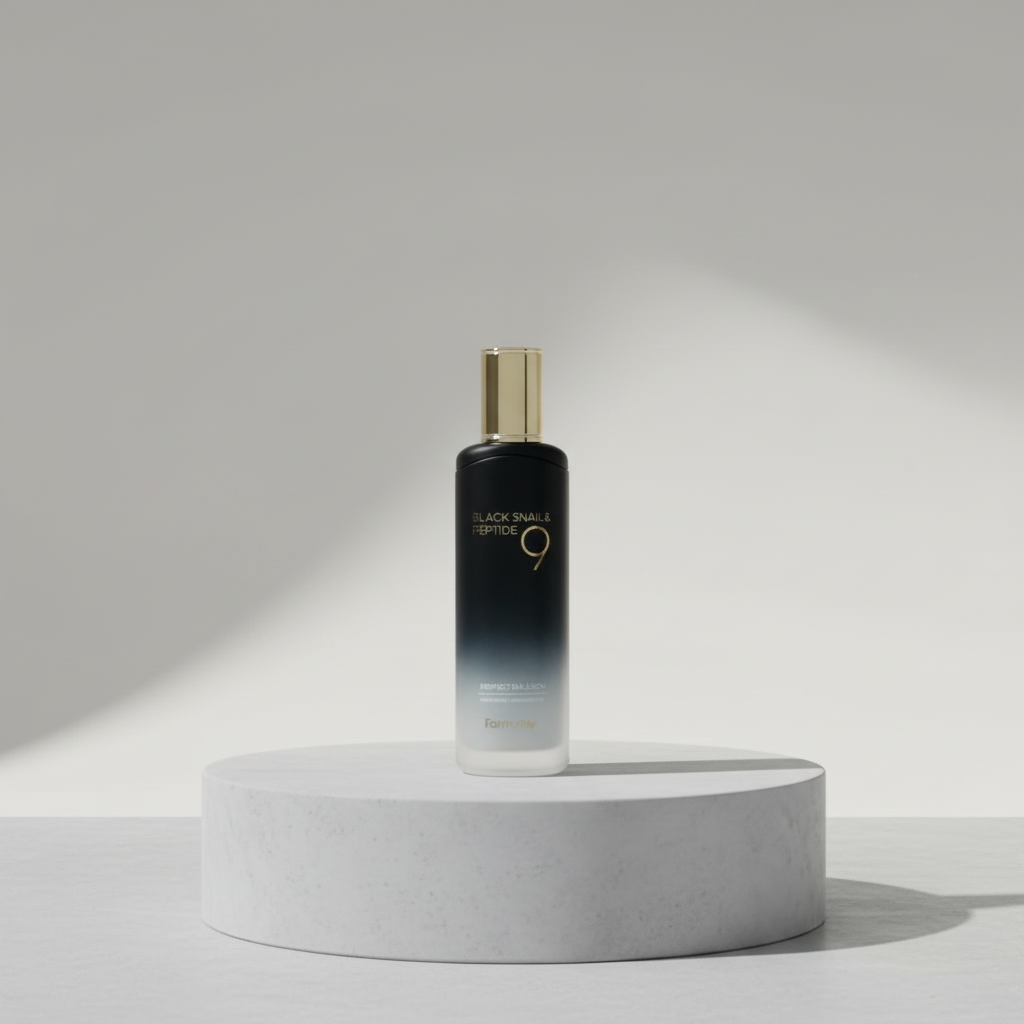 Farm Stay - Black Snail & Peptide 9 Perfect Emulsion - Peptidová emulze se šnečím mucinem pro omlazení pleti - 120 ml