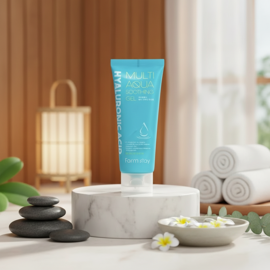 Farm Stay - Hyaluronic Acid Multi Aqua Soothing - Hydratační zjemňující gel - 200 ml