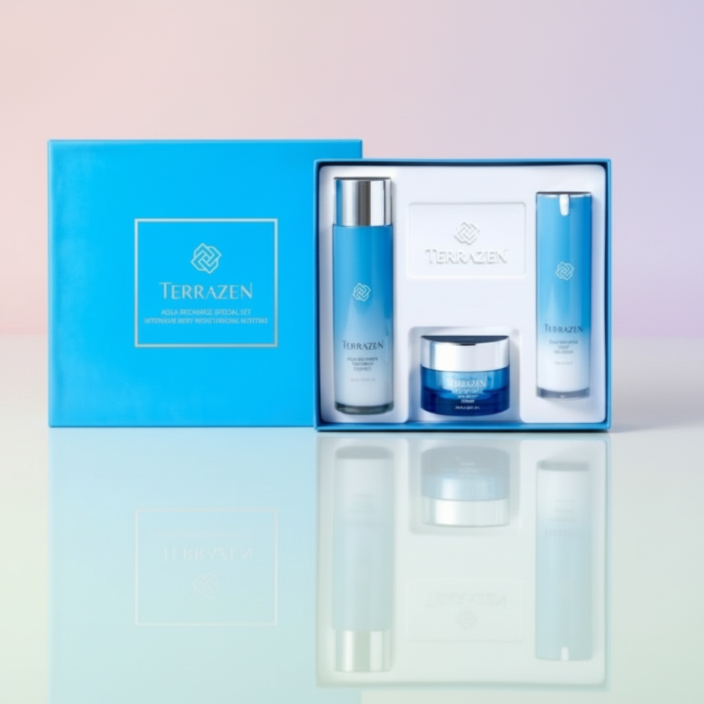 TERRAZEN - Aqua Recharge Special Set - Dárkový set hydratační řady - 3 ks