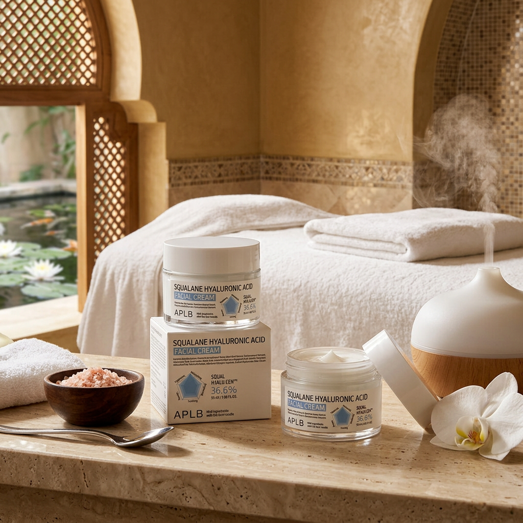 APLB - Squalane Hyaluronic Acid Facial Cream - Vysoce hydratační krém se skvalanem a kyselinou hyaluronovou - 55 ml