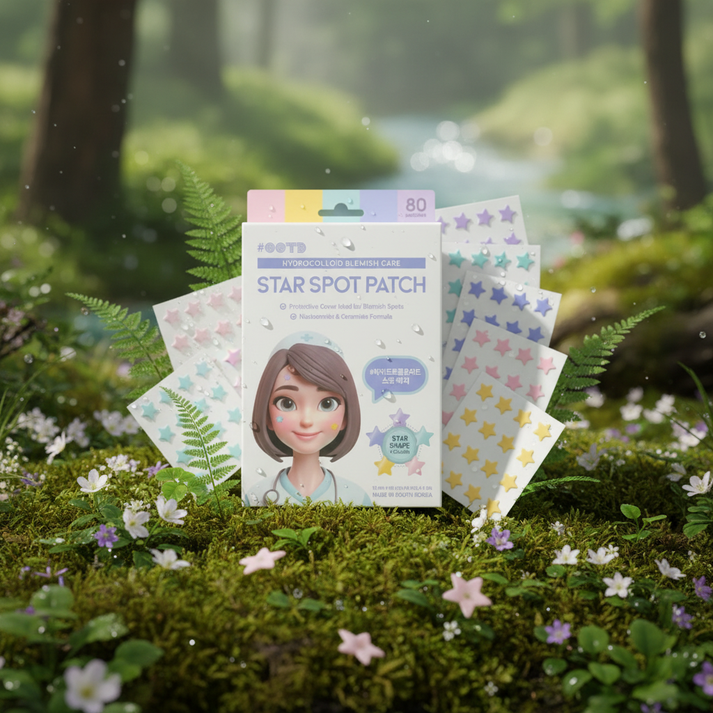 Ootd - Star Spot Patch - Náplasti na akné ve tvaru hvězdy - 80 ks