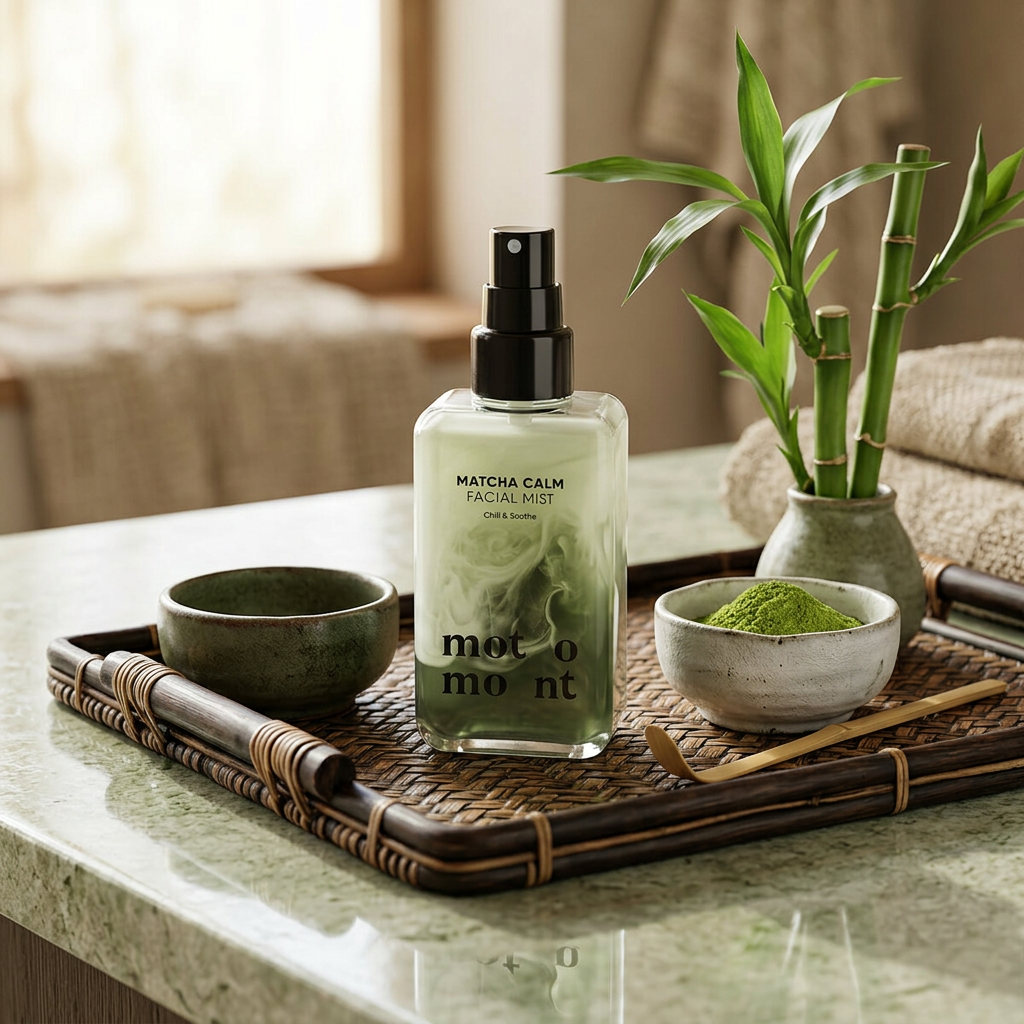 MOTOMONT - Matcha Calm Facial Mist - Zklidňující pleťová mlha s Matchou - 100 ml