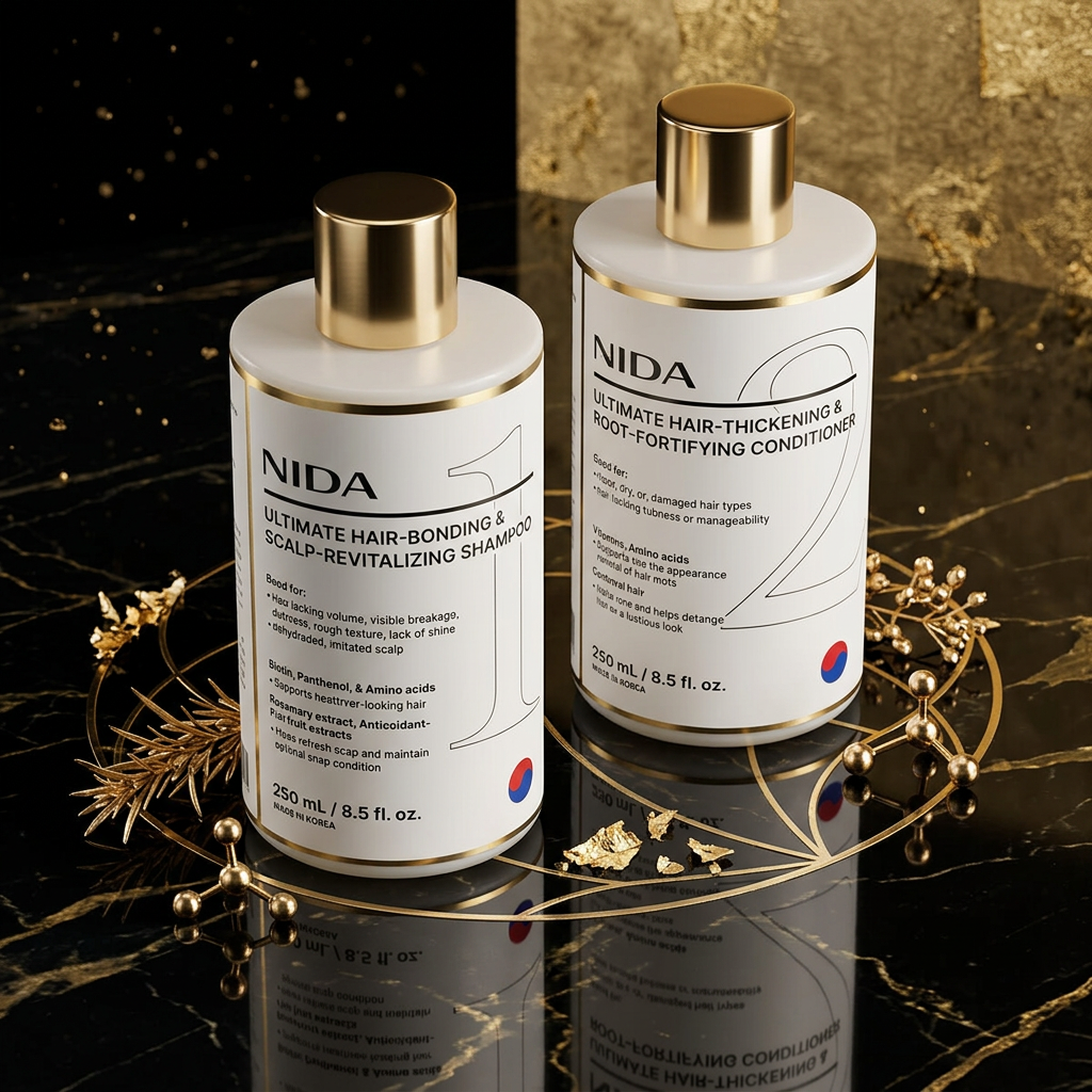 NIDA - Ultimate Hair-Bonding Scalp-Revitalizing Shampoo - Obnovující šampon na vlasové vazby a pokožku hlavy - 250 ml