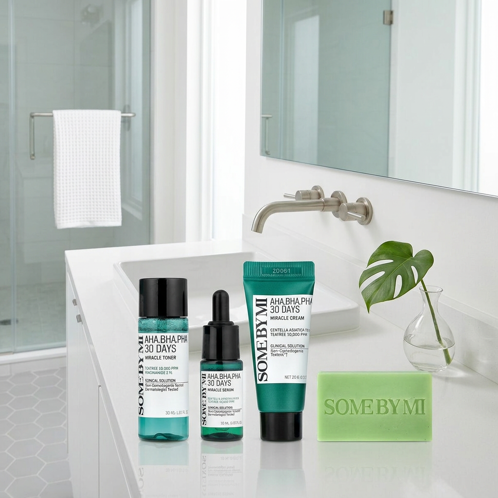 SOME BY MI - AHA, BHA, PHA 30 Days Miracle Stater Kit - Sada produktů pro problematickou pleť