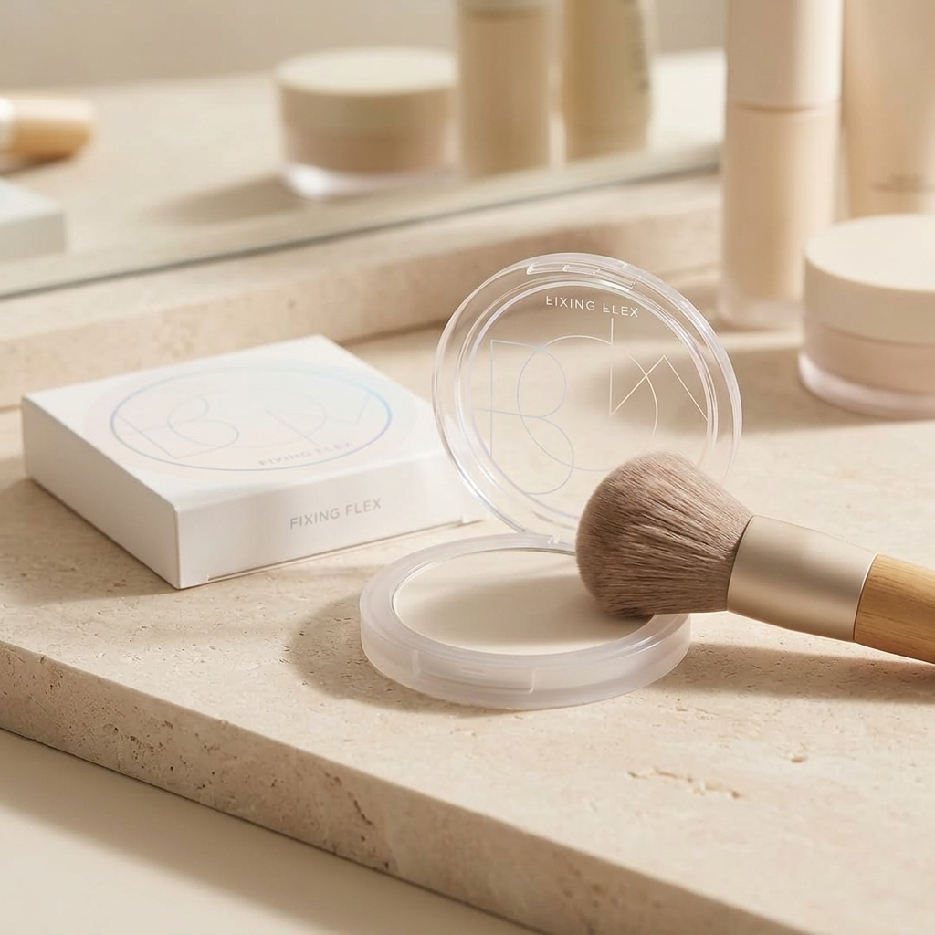 B.O.M. - Fixing Flex Powder Pact - Transparentní fixační pudr - 7,5 g