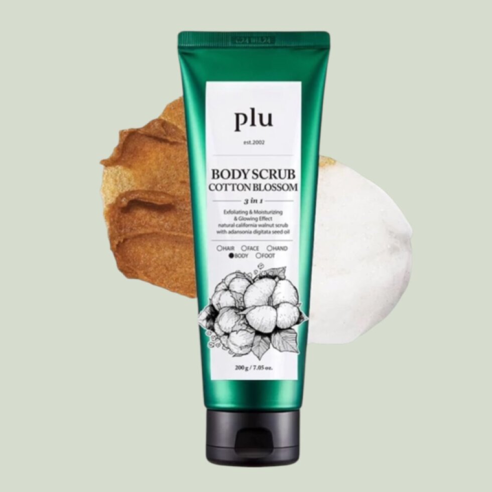 PLU - Body Scrub Cotton Blossom - Tělový peeling Cotton Blossom - 200 g