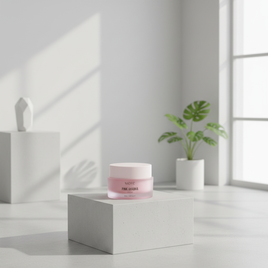 NACIFIC - Pink AHABHA Cream - Hydratační a rozjasňující krém s AHA a BHA kyselinami - 50 ml