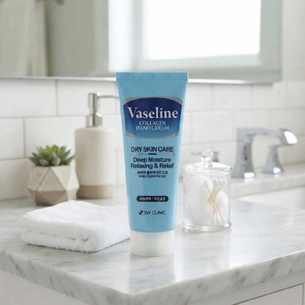 3W CLINIC - Vaseline Collagen Hand Cream - Vazelínový a kolagenový krém na ruce - 100 g