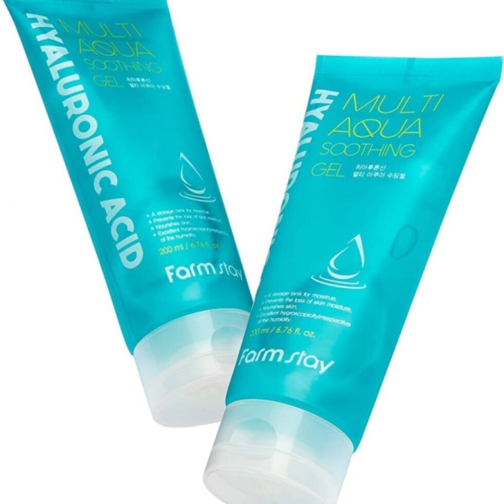 Farm Stay - Hyaluronic Acid Multi Aqua Soothing - Hydratační zjemňující gel - 200 ml