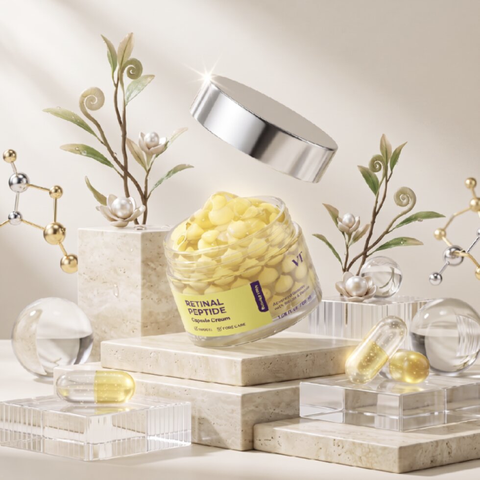 VT - Retinal Peptide Capsule Cream - Omlazující krém s retinalem, peptidy a kapslemi - 50 ml