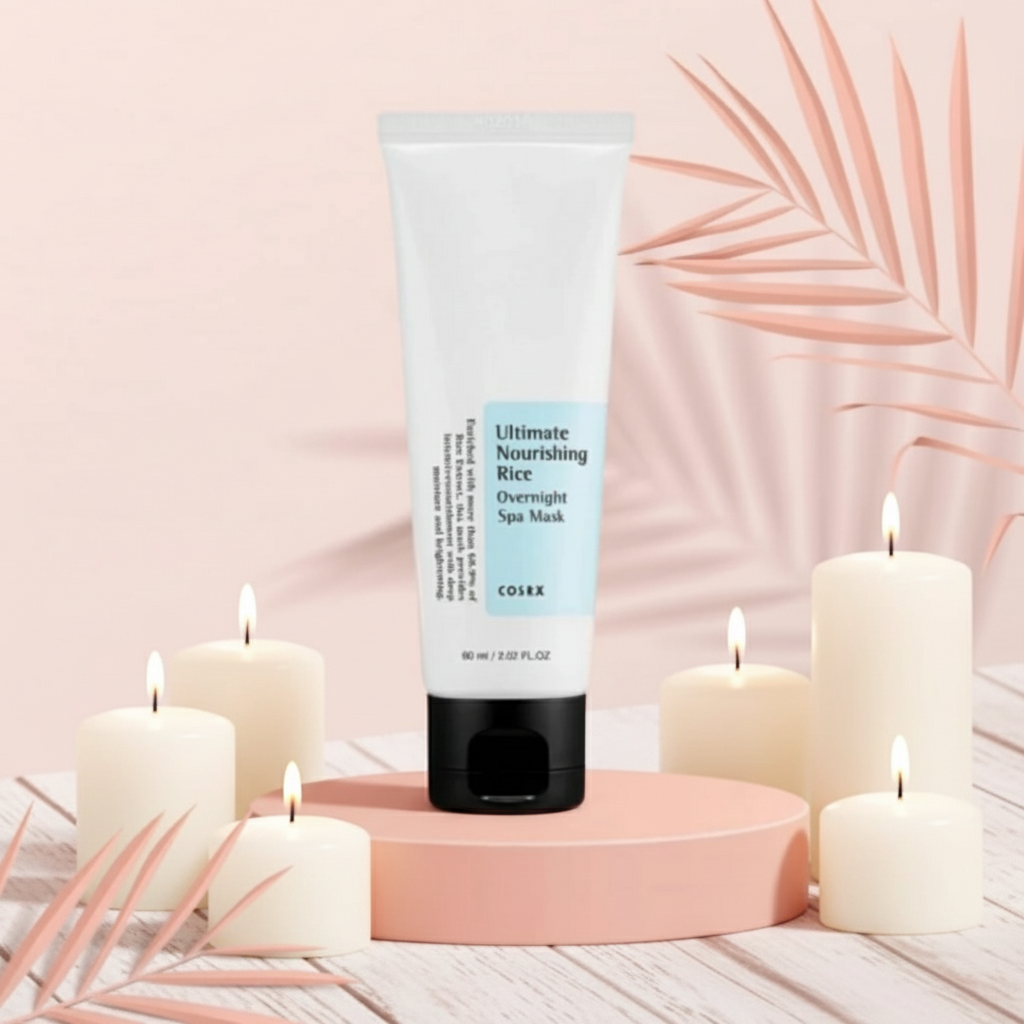 COSRX - Ultimate Nutrish Rice Overnight Spa Mask - Vyživující noční maska ​​z rýže - 60 ml