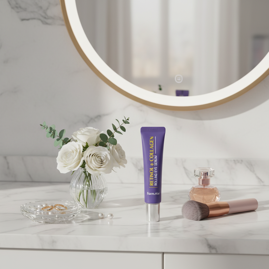 Farm Stay - Retinol & Collagen Rolling Eye Serum - Omlazující sérum s retinolem a kolagenem - 25 ml