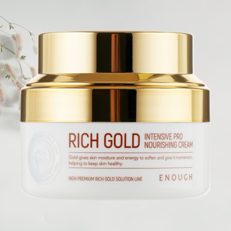 ENOUGH - Rich Gold Intensive Pro Nourishing Cream - Intenzivně vyživující krém s propolisem a 24K zlatem - 50 ml