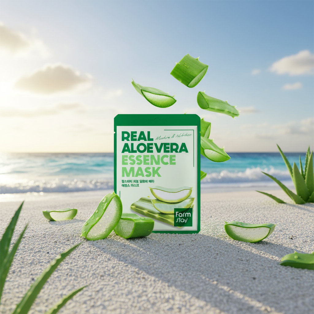 Farm Stay - Real Aloe Vera Essence Mask - Plátýnková maska s Aloe Vera