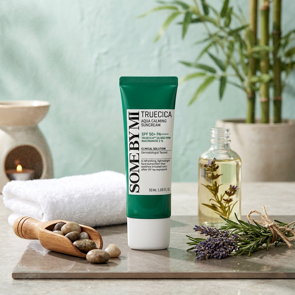 SOME BY MI - Truecica Aqua Calming Suncream SPF50+/PA++++ - Zklidňující krém s SPF - 50 ml
