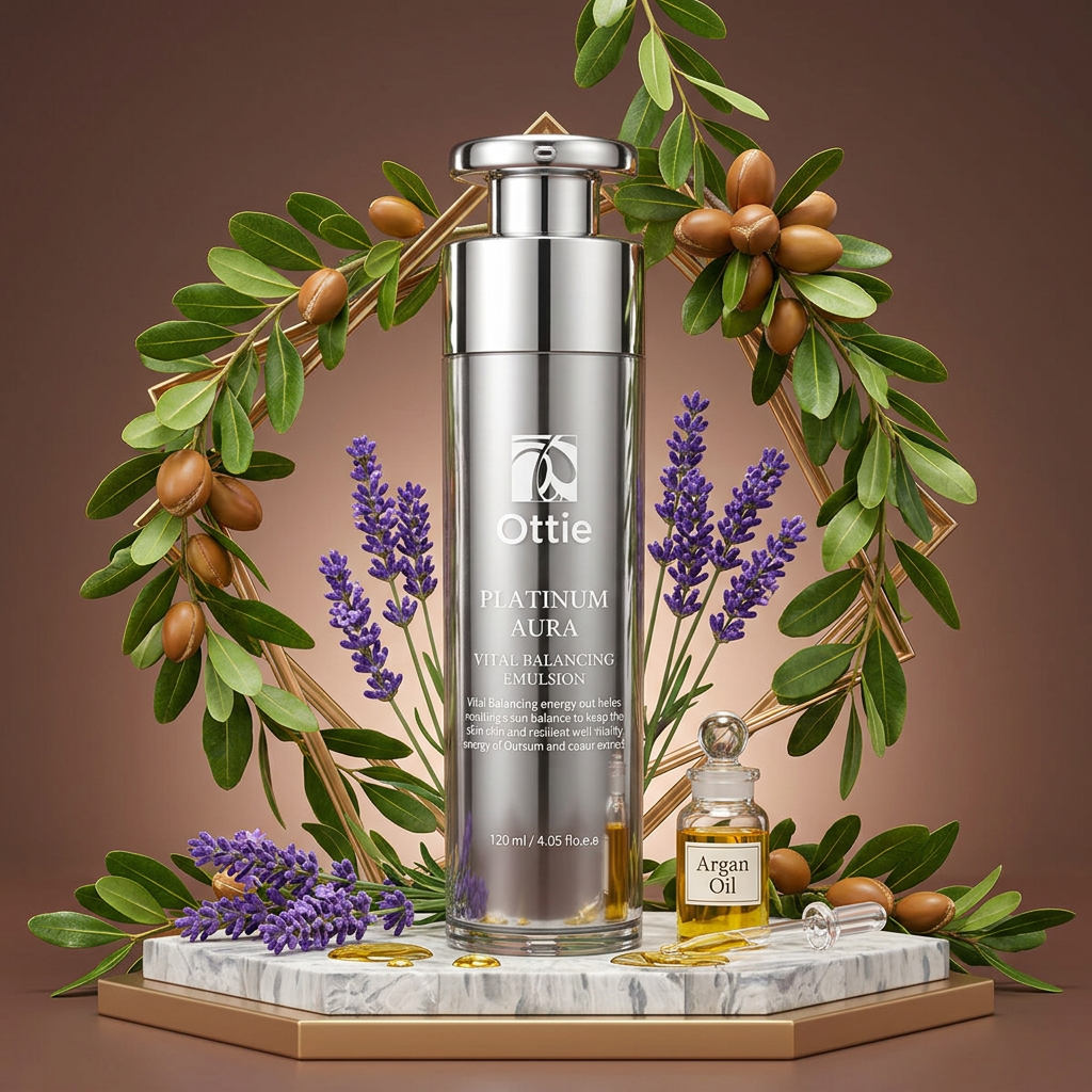 Ottie - Platinum Aura Vital Balancing Emulsion - Platinová emulze pro omlazení pleti - 120 ml