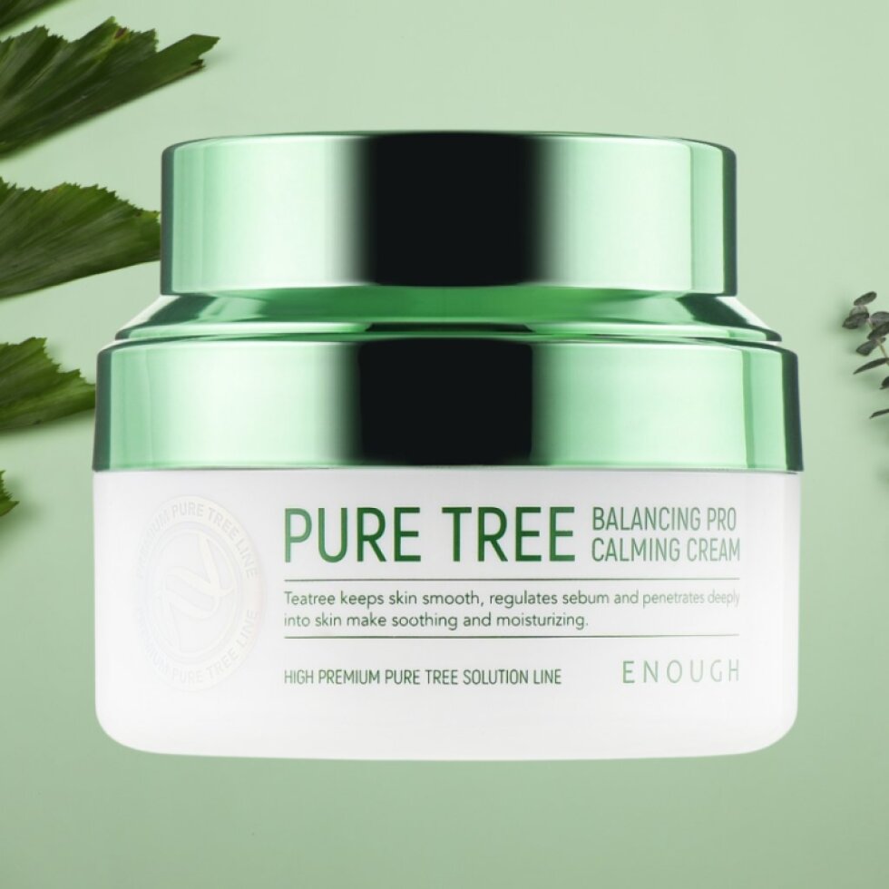 ENOUGH - Pure Tree Balancing Pro Calming Cream - Zklidňující krém s tea tree - 50 ml