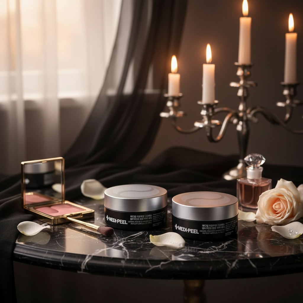 MEDI-PEEL - Hyaluron Dark Benone Peptide Ampoule Eye Patch - Rozjasňující hydrogelové polštářky s peptidy a perlovým extraktem - 60ks