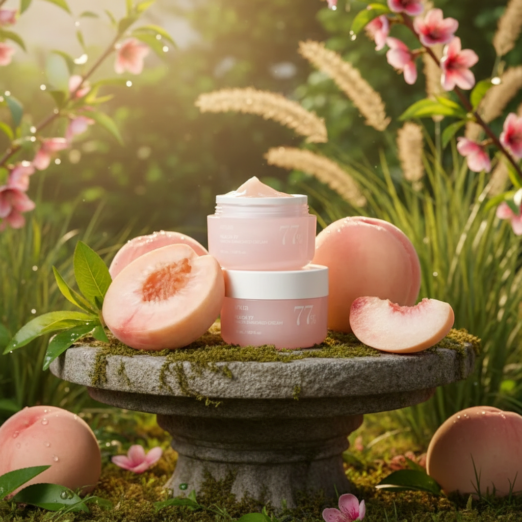 ANUA - Peach 77% Niacin Enriched Cream - Hydratační krém na obličej se 77 % broskvového extraktu - 50 ml