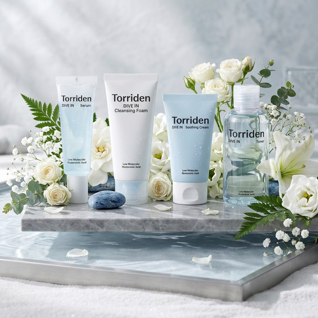 Torriden - DIVE-IN Low Molecular Hyaluronic Acid Trial Kit - Zkušební set produktů s kyselinou hyaluronovou