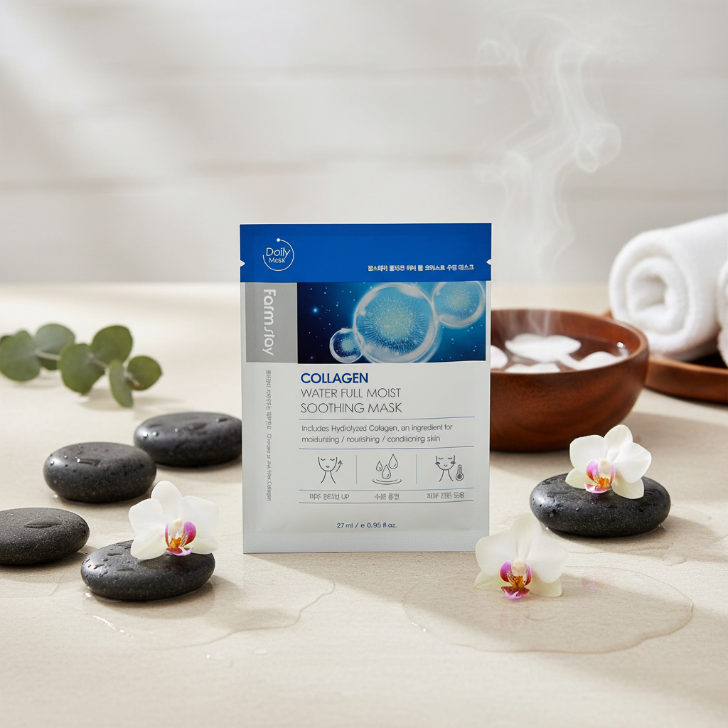 Farm Stay - Collagen Water Full Moist Soothing Mask - Kolagenová, plátýnková maska - 27 ml