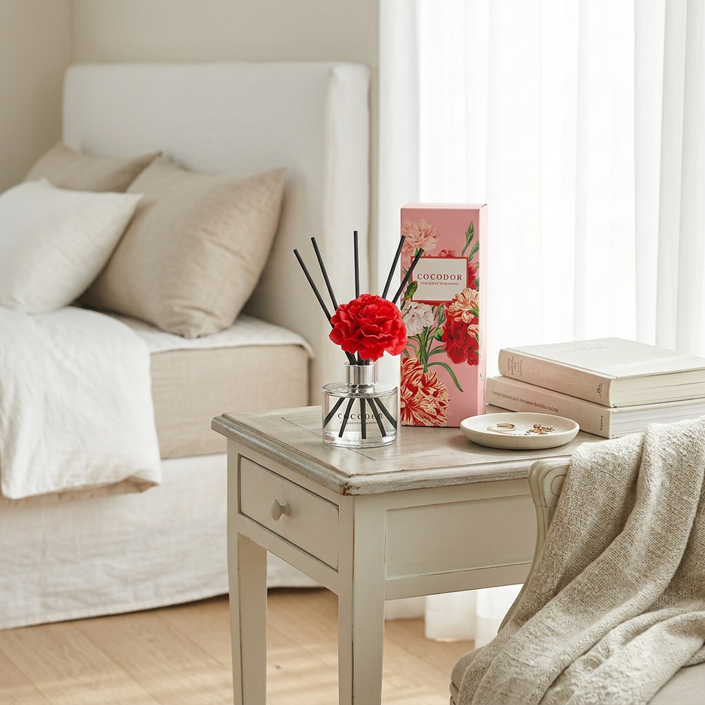 COCODOR - Carnation Diffuser Lovely Peony - Difuzér s karafiátem a vůní rozkvetlé pivoňky - 120 ml