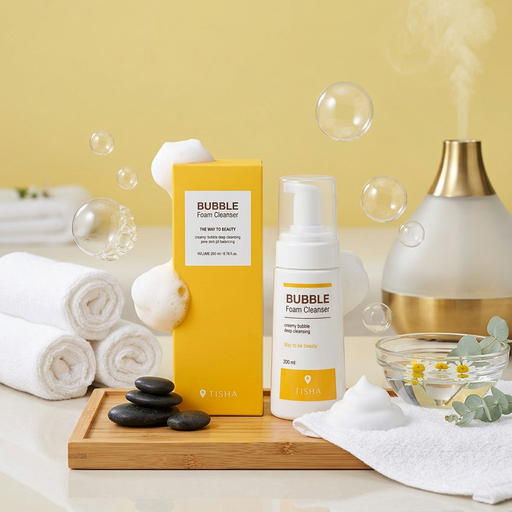 TISHA - Bubble Foam Cleanser - Čisticí bublinková pěna - 200 ml