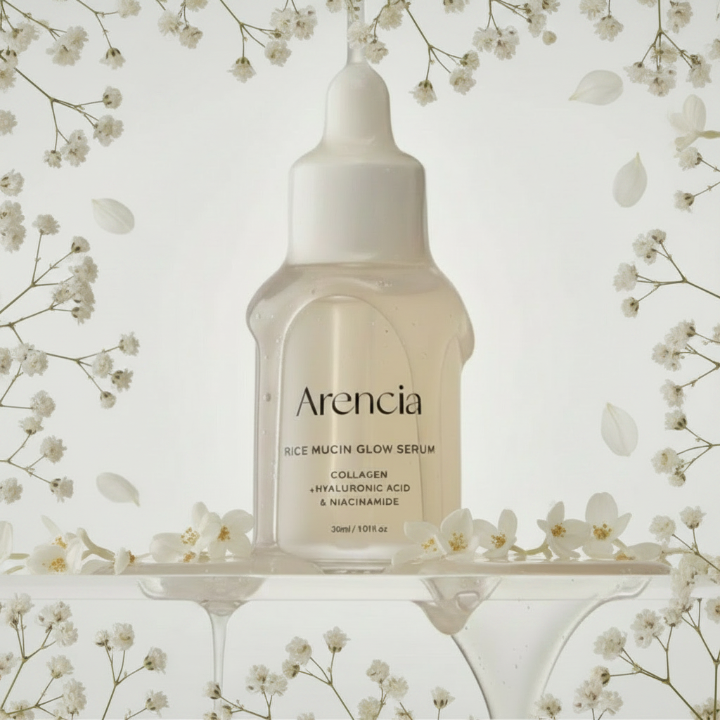 ARENCIA - Rice Mucin Glow Serum - Rozjasňující sérum s fermentovanou rýží - 30 ml