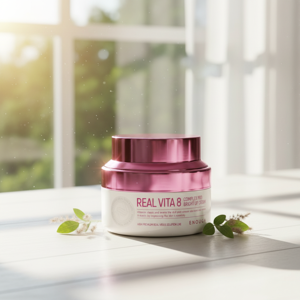 ENOUGH - Real Vita 8 Pro Bright Up Cream - Vitaminový krém pro rozjasněnou pleť - 50 ml