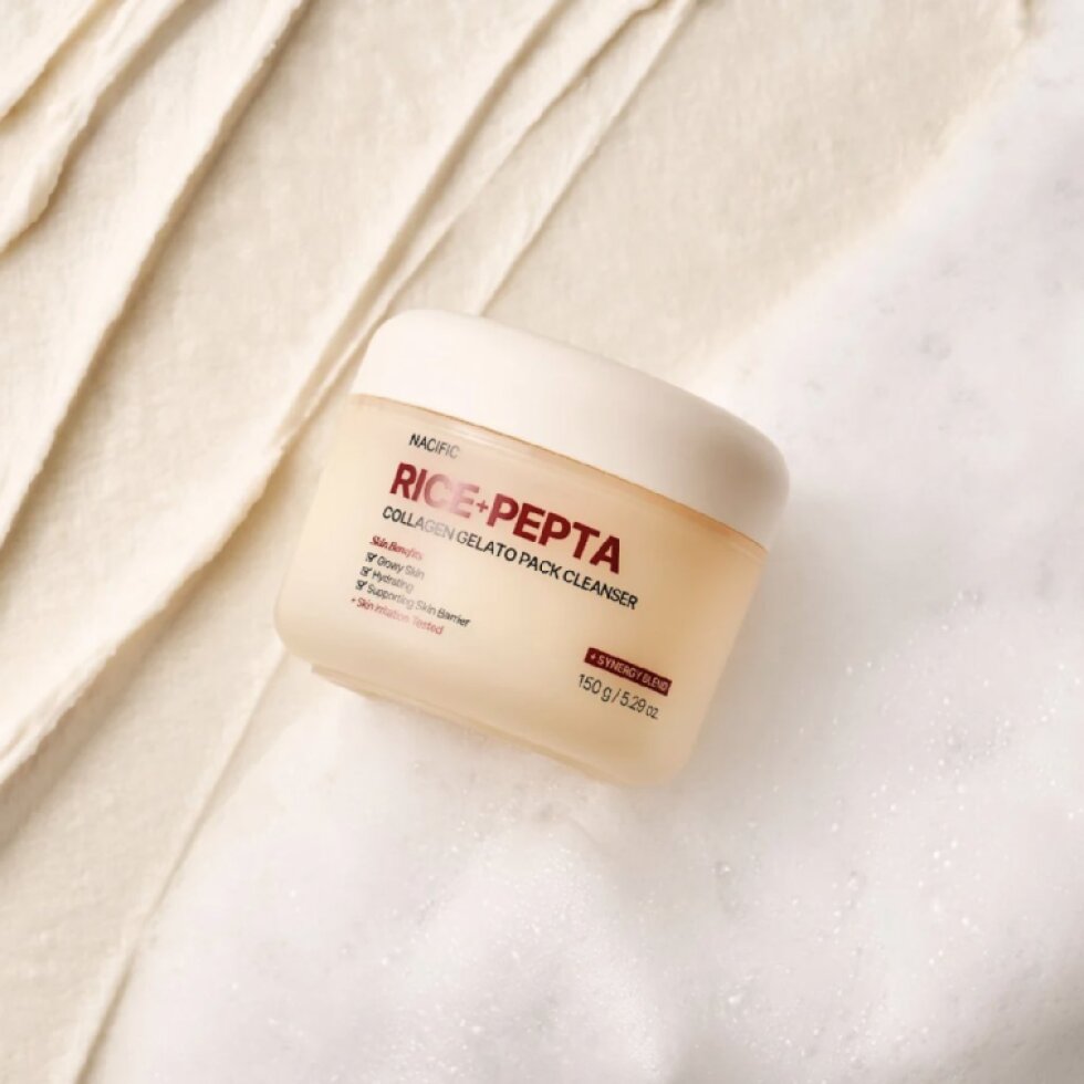 NACIFIC - Rice Pepta Collagen Gelato Pack Cleanser - Gelový čistič s rýží, peptidy a kolagenem - 150 g