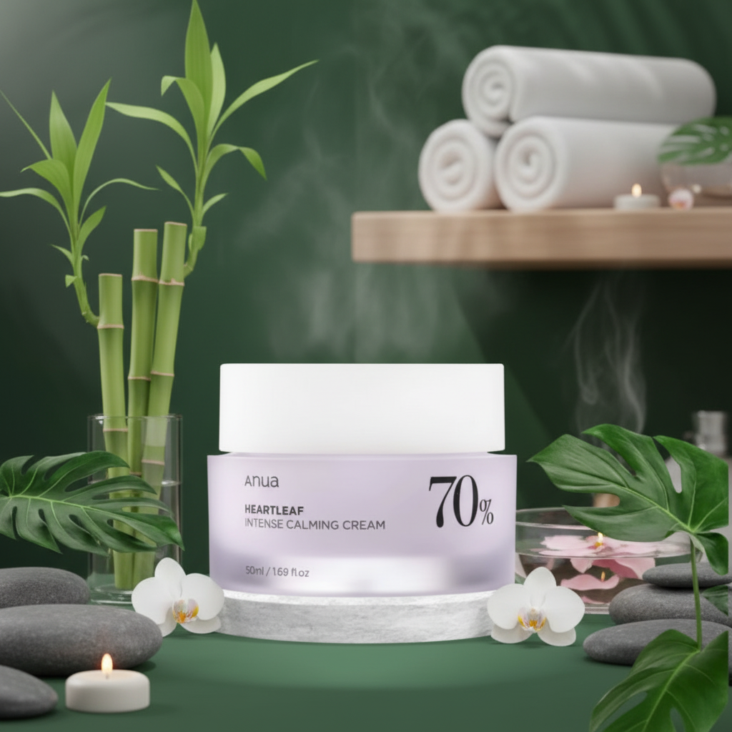 ANUA - Heartleaf 70% Intense Calming Cream - Zklidňující krém s extraktem z toulně srdčité - 50 ml