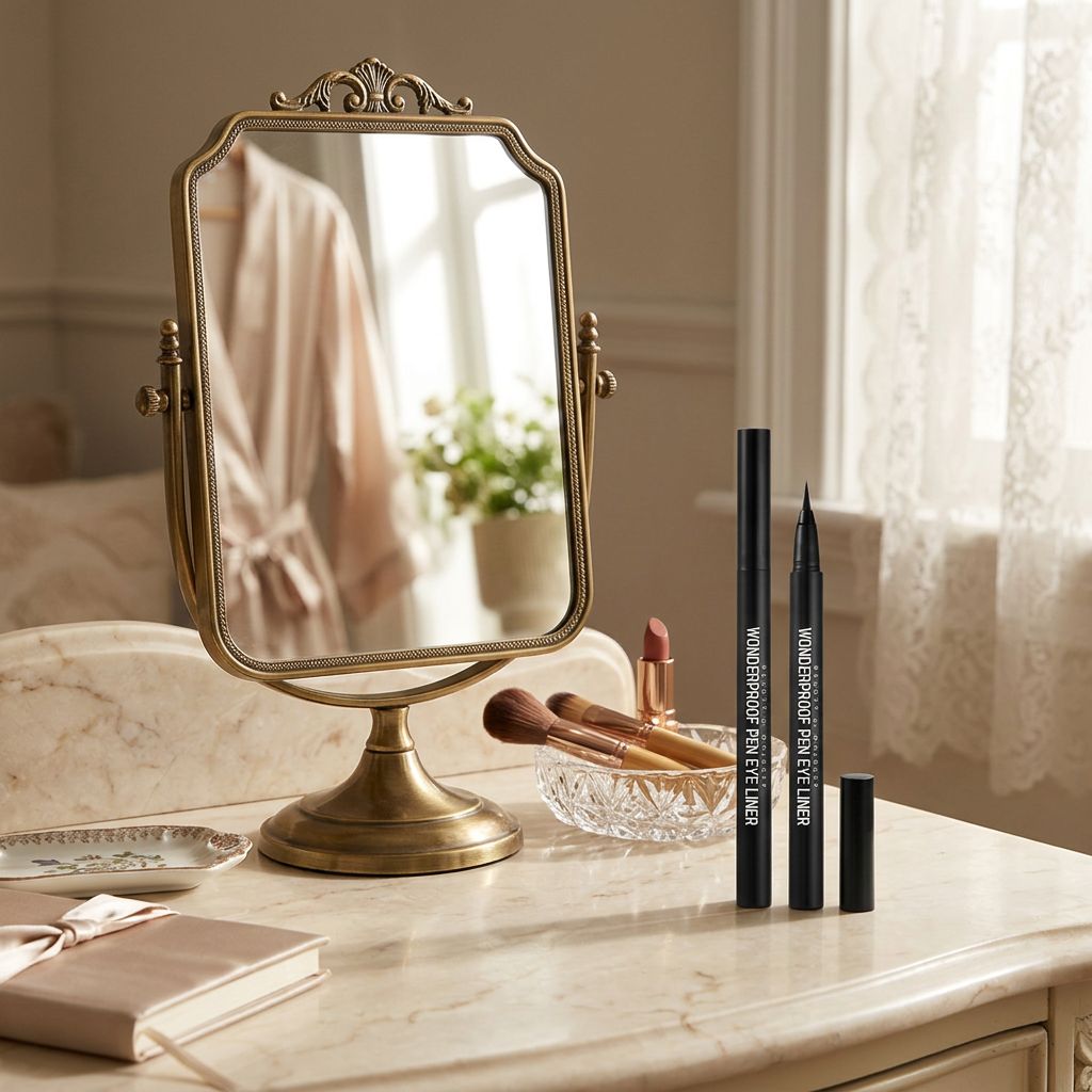 B.O.M. - Wonderproof Pen Eye Liner #01 Wonder Black - Voděodolné linky ve fixu - 0,5 g
