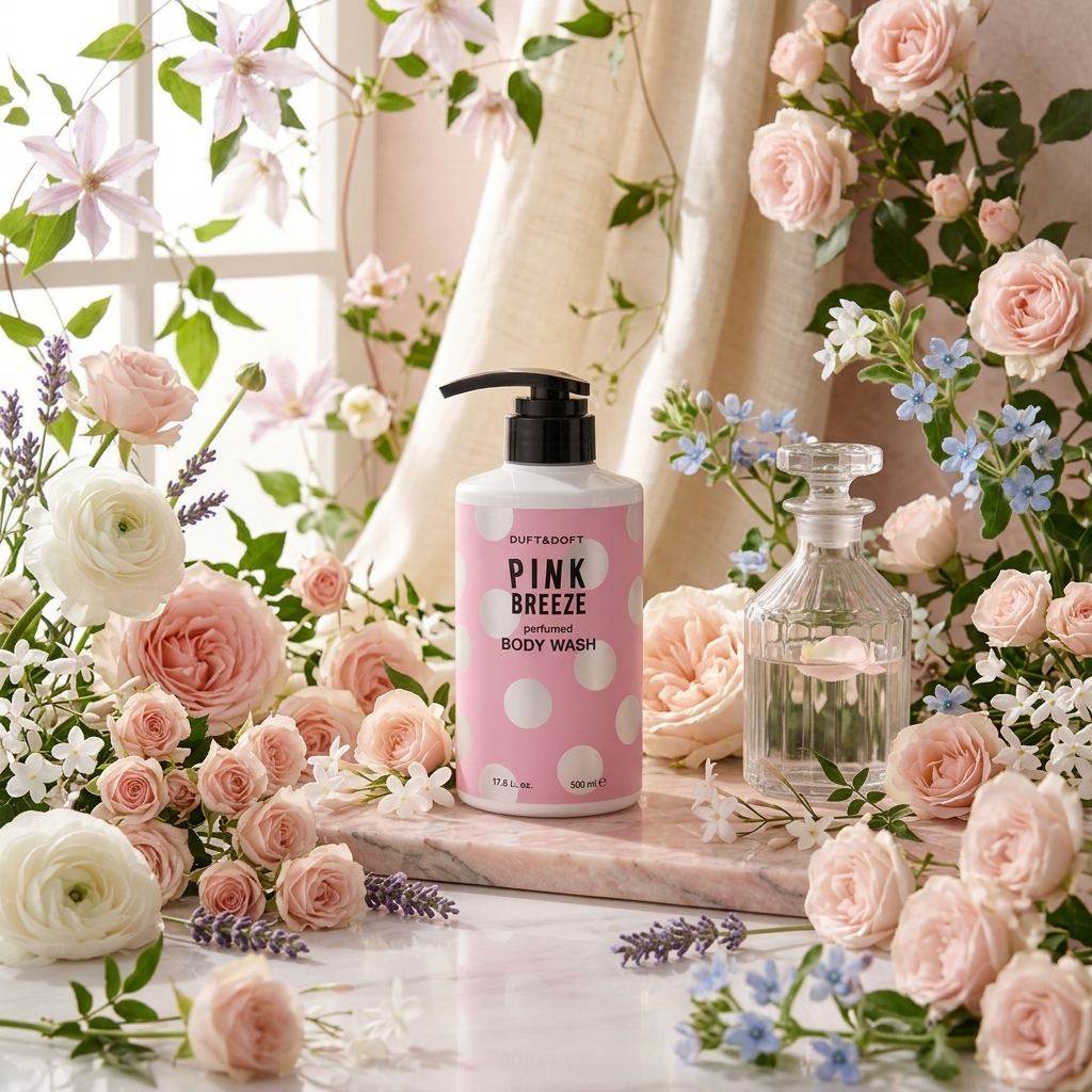 DUFT & DOFT - Pink Breeze Perfumed Body Wash - Parfémovaný sprchový gel Pink Breeze - 300 ml