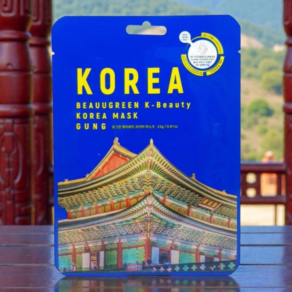 Beauugreen - K-Beauty KOREA Mask - Plátýnková maska KOREA - 23 ml