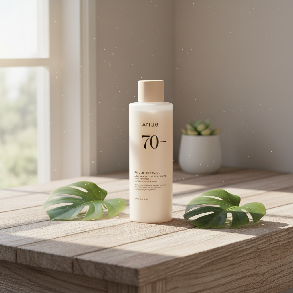 ANUA - Rice 70 Glow Milky Toner - Rozjasňující rýžový toner s ceramidy - 250 ml