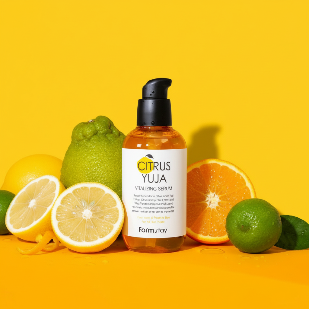 Farm Stay - Citrus Yuja Vitalizing Serum - Hydratační s rozjasňující sérum s vitaminem C - 100 ml
