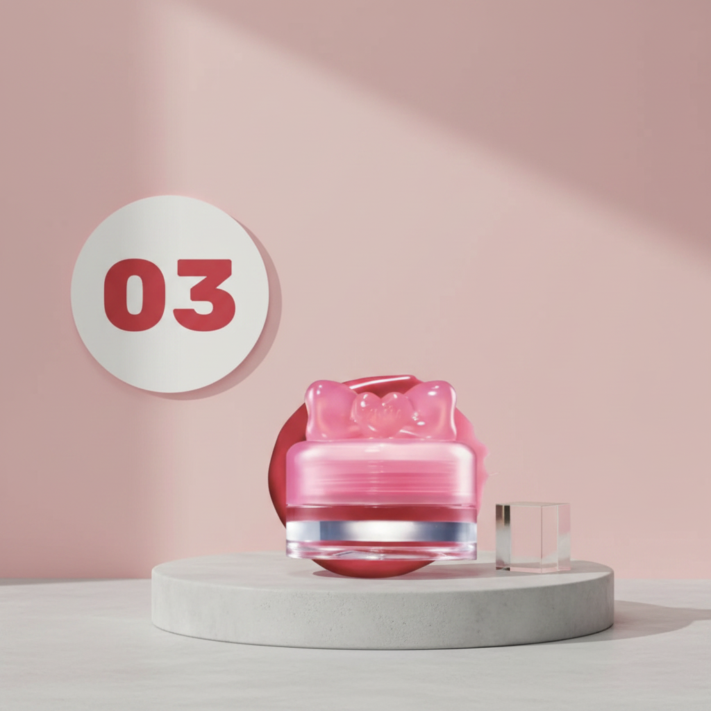 YNM - Lip&Cheek Syrup Pot 03 Rose Syrup - Lesk na rty a tváře 03 Rose Syrup - 3,5 g