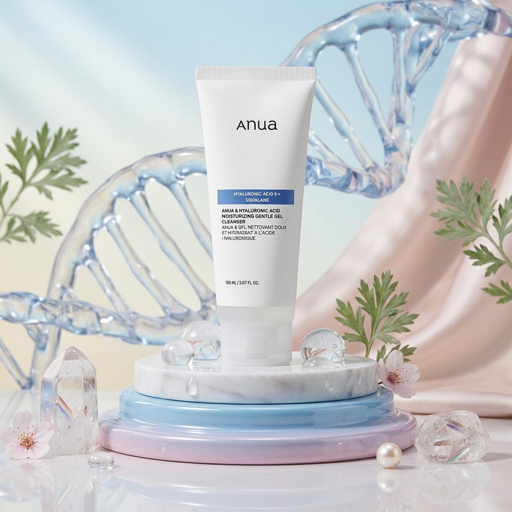 ANUA - 8 Hyaluronic Acid Moisturizing Gentle Gel Cleanser - Jemný čisticí gel s 8 druhy kyseliny hyaluronové - 150 ml