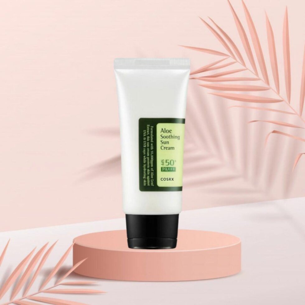 COSRX - Aloe Soothing Sun Cream - zklidňující opalovací krém s aloe vera 50 ml