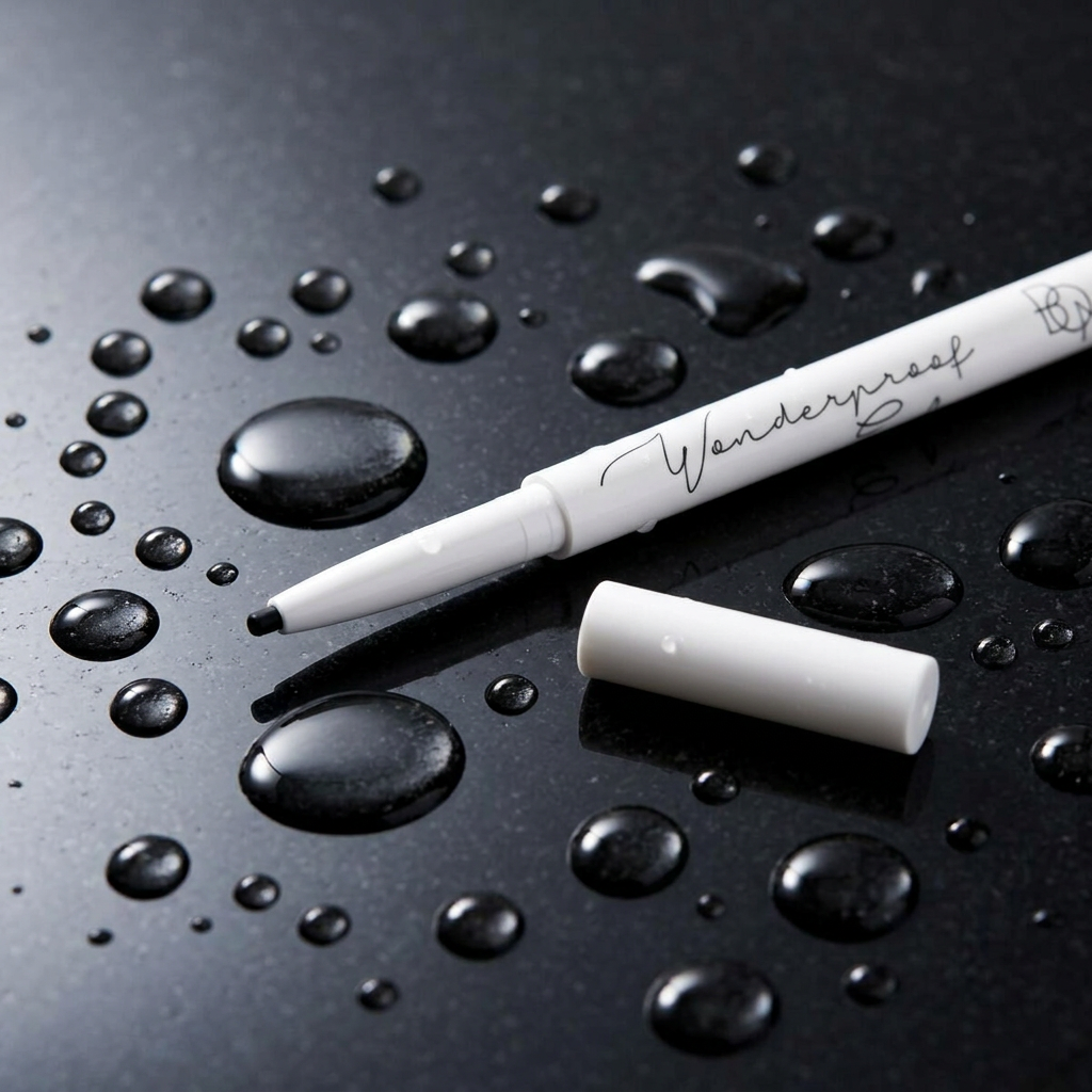 B.O.M. - Wonderproof Gel Slim Eyeliner #01 Midnight Black - Voděodolná gelová tužka na oči - 0,1 g