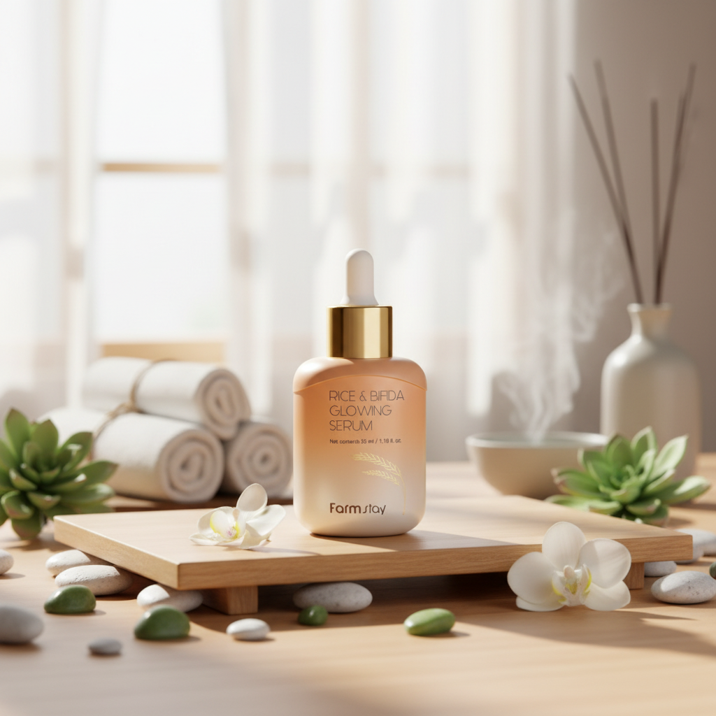 Farm Stay - Rice & Bifida Glowing Serum - Rozjasňující sérum s extraktem z rýže a bifida - 55 ml