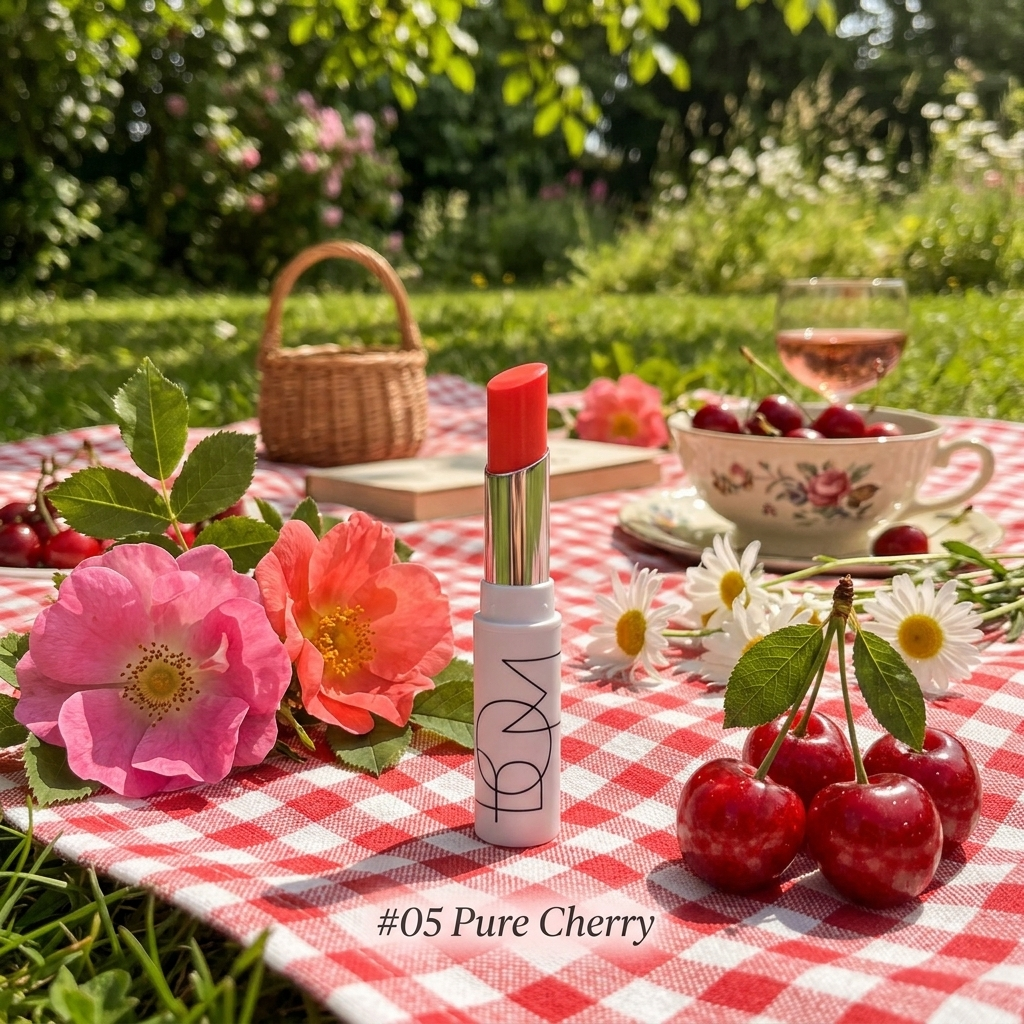 B.O.M. - Dewy Lip Balm #05 Pure Cherry - Jemně zabarvený balzám na rty - 4,5 g