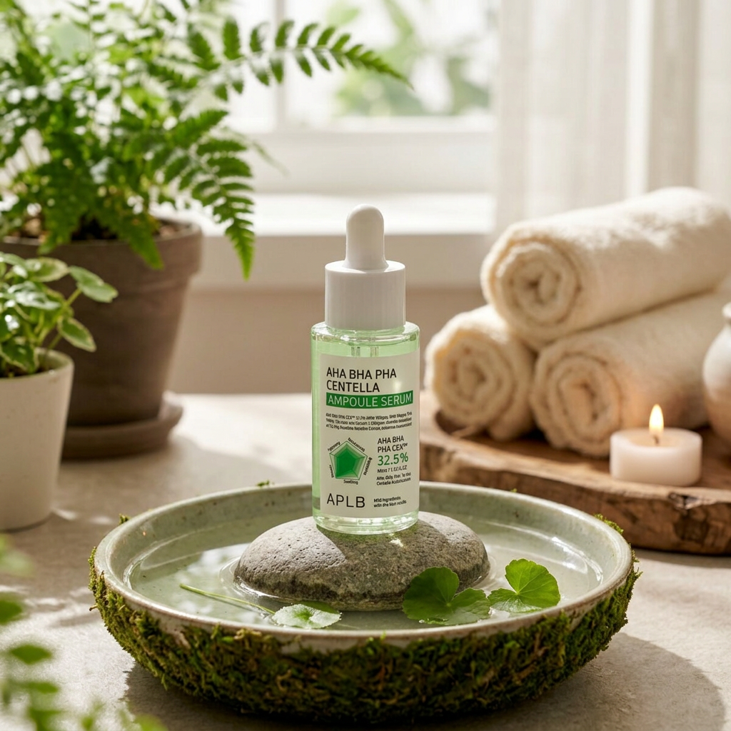 APLB - AHA BHA PHA Centella Ampoule Serum - Exfoliační, zklidňující sérum s centelou a kyselinami - 40 ml