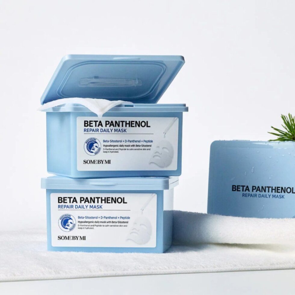SOME BY MI - Beta Panthenol Repair Daily Mask - Regenerační plátýnková maska s panthenolem a peptidy - 30 ks