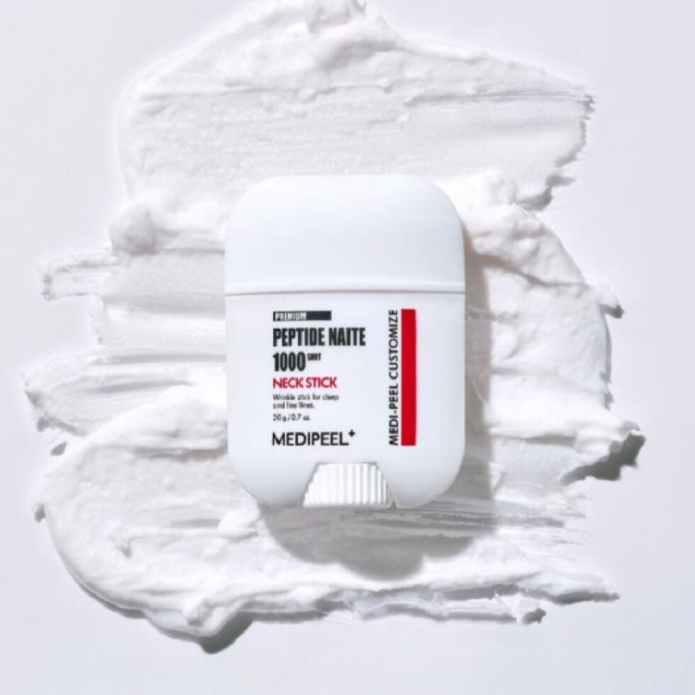 MEDI-PEEL - Premium Peptide Naite 1000 Shot Neck Stick - Peptidový krém v praktické tyčince pro péči o krk a dekolt - 20 g