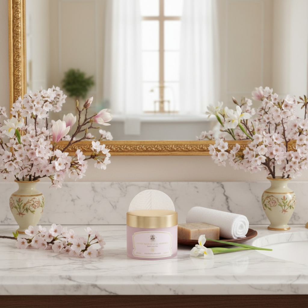 CHALLANS DE PARIS - Coton Nettoyant d'Memoria Excellence - Luxusní exfoliační odličovací tampónky - 120 ml