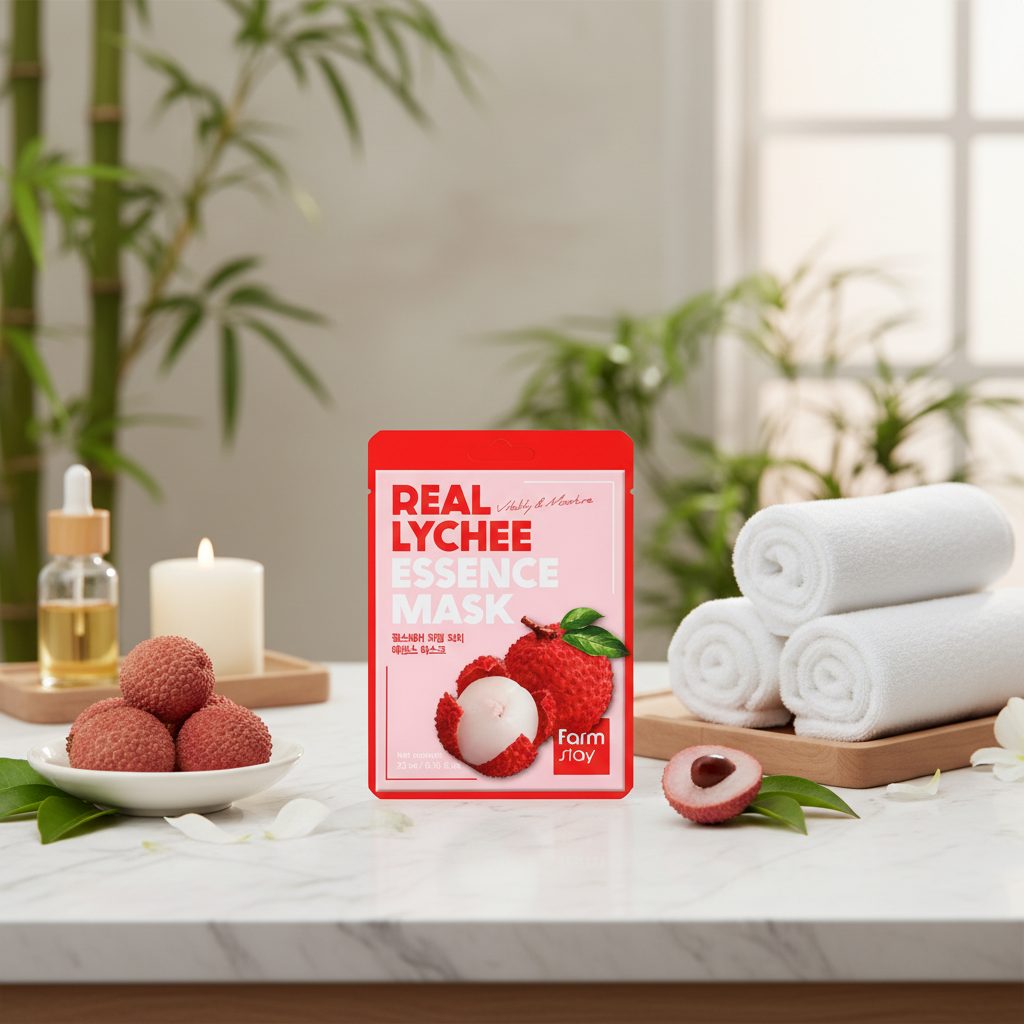 Farm Stay - Real Lychee Essence Mask - Hydratační maska - 1 ks