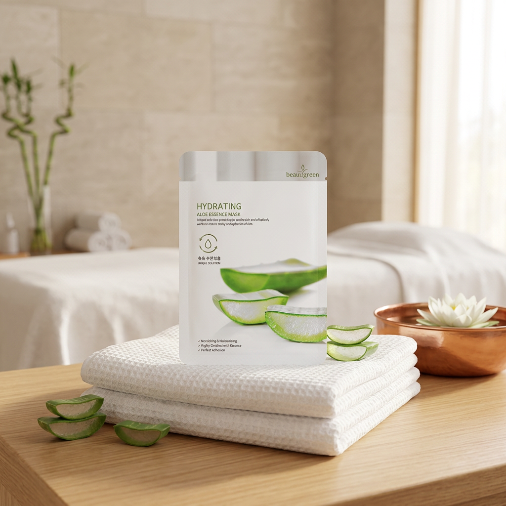 Beauugreen - Premium Aloe Essence Mask - Plátýnková maska s aloe vera - 23 ml