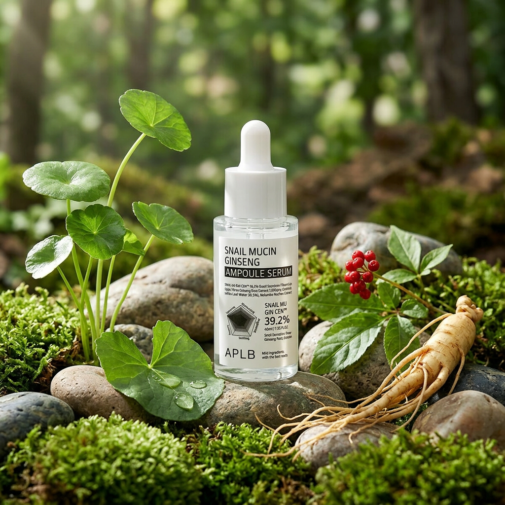 APLB - Snail Mucin Ginseng Ampoule Serum - Omlazující sérum s ženšenem a šnečím mucinem - 40 ml
