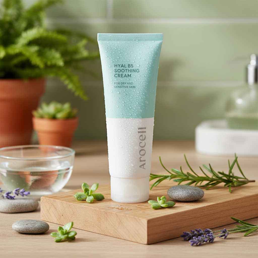 AROCELL - Hyal B5 Soothing Cream - Zklidňující krém s kyselinou hyaluronovou a vitamínem B5 - 80 ml